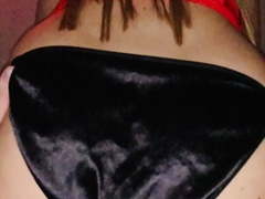 Satin panties fuck black reverse cowgirl ride